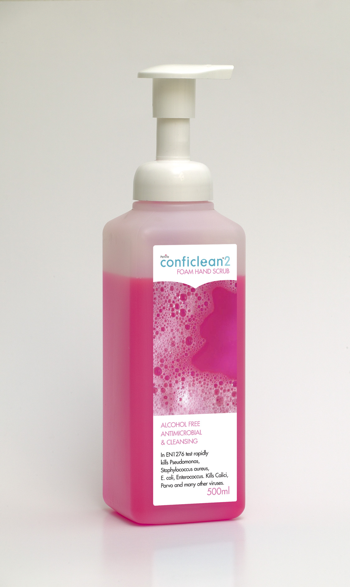 Conficlean2 Foam Hand Scrub powerful foaming skin cleansing disinfectant